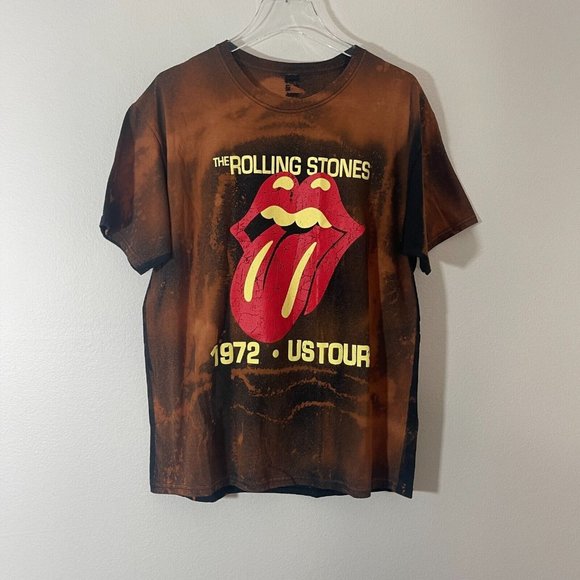Unbranded Other - The Rolling Stones Upcycled Bleached 1872 US Tour Large T Tee Shirt